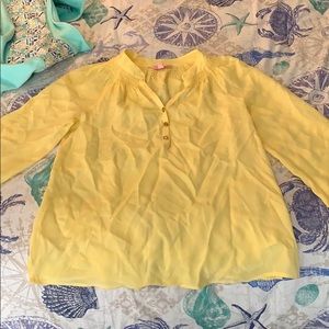 Yellow Lily Pulitzer Blouse